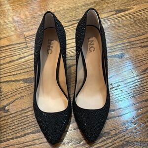 INC International Concepts Women's Black Sparkle Pumps